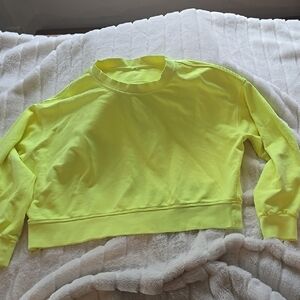 Bright Yellow Long Sleeve Sweatshirt